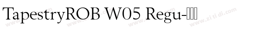 TapestryROB W05 Regu字体转换